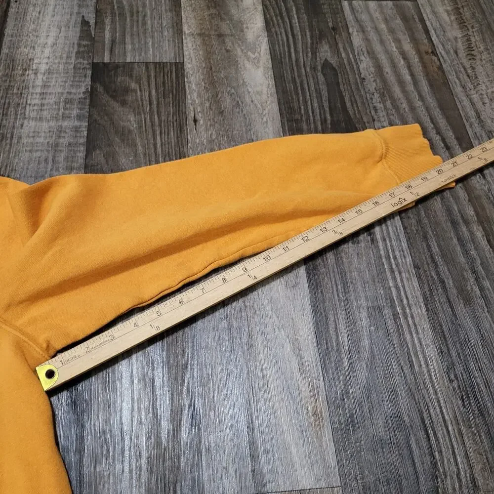 The North Face Yellow Logo Half Dome Pullover Hoodie Men's Medium